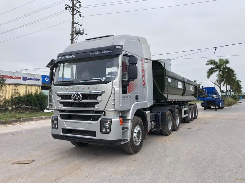 Xe đầu kéo IVECO – HONGYAN - cầu dầu visai (390HP) nóc cao